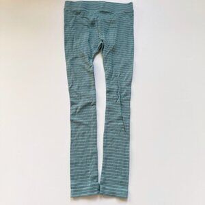 Kate Quinn Organics Girl striped thin rib classic skinny leggings 7 years VGUC